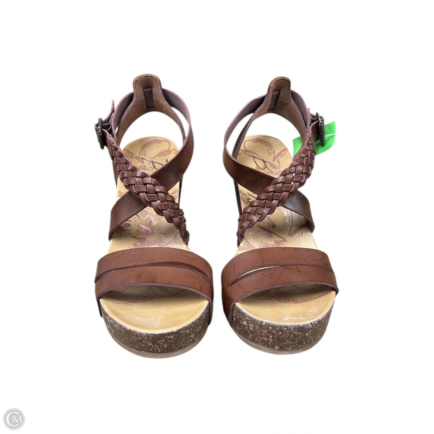 Sandals Heels Wedge By Blowfish In Brown, Size: 8