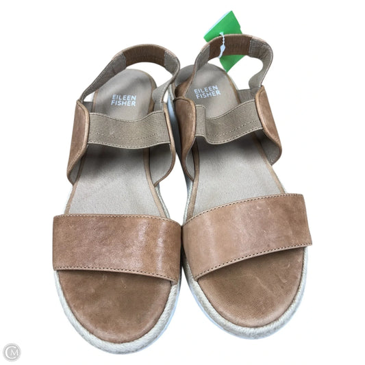 Shoes Heels Block By Eileen Fisher In Tan, Size: 8