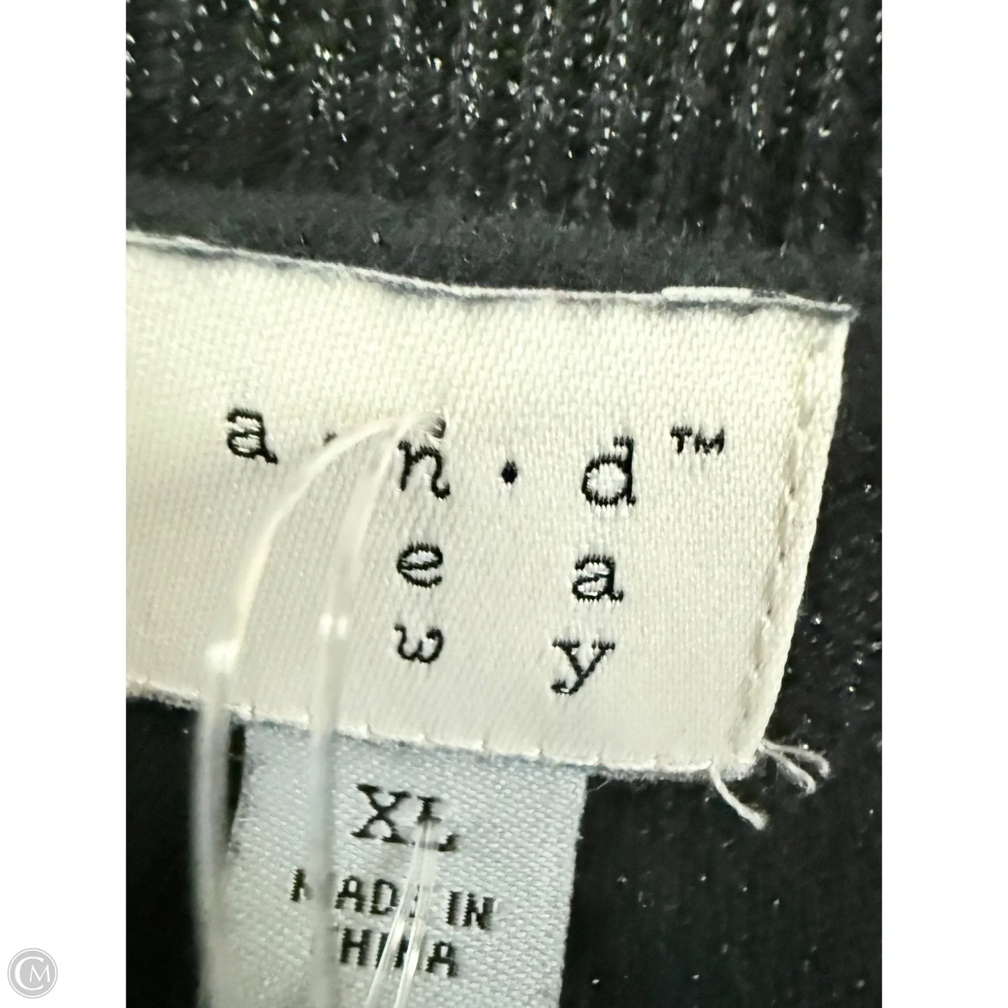 Top Long Sleeve By A New Day In Black, Size: Xl