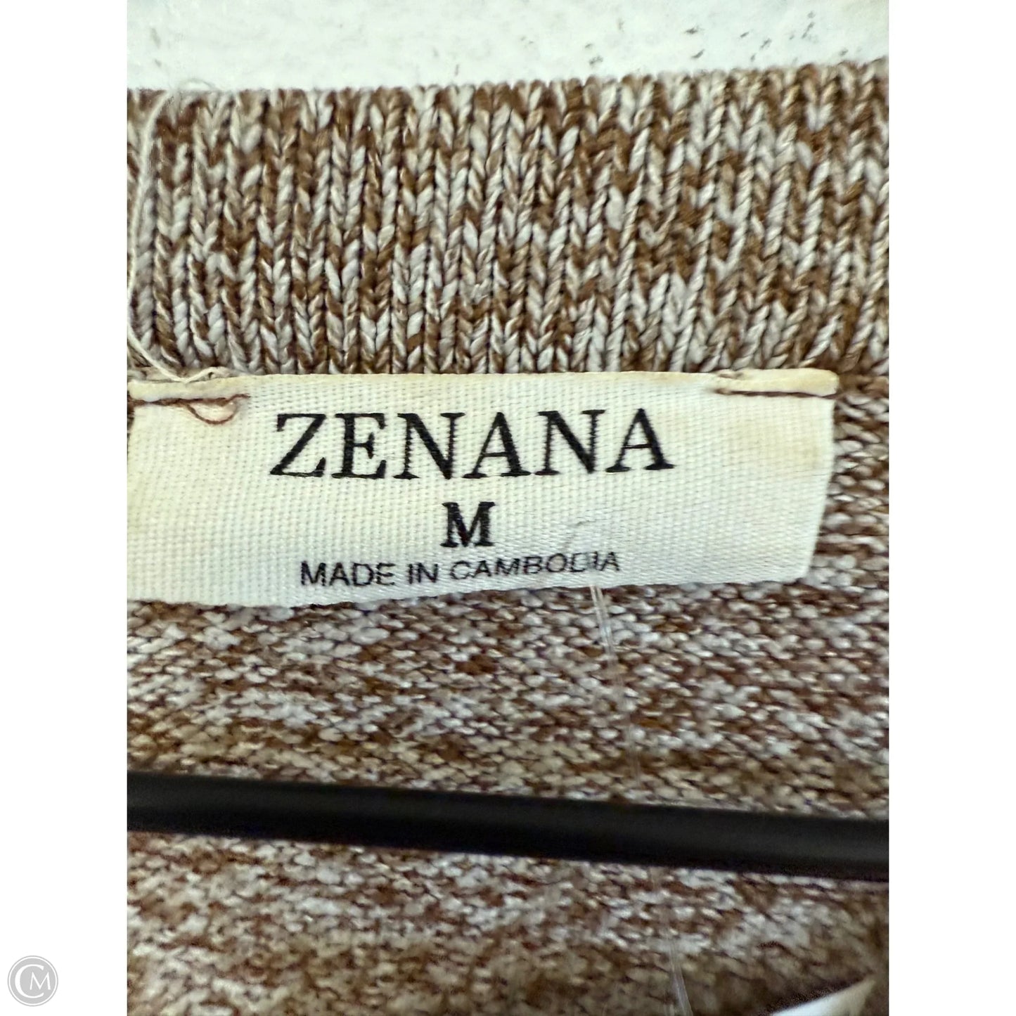 Sweater By Zenana Outfitters In Brown, Size: M
