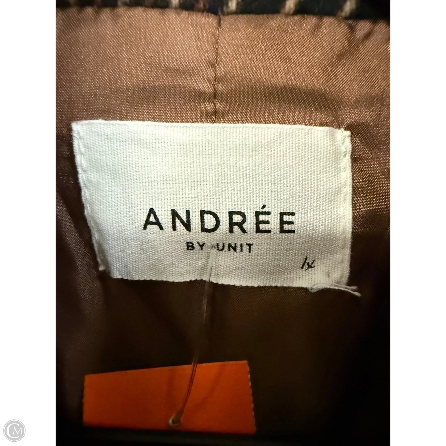 Blazer By Andree By Unit In Tan, Size: 1x