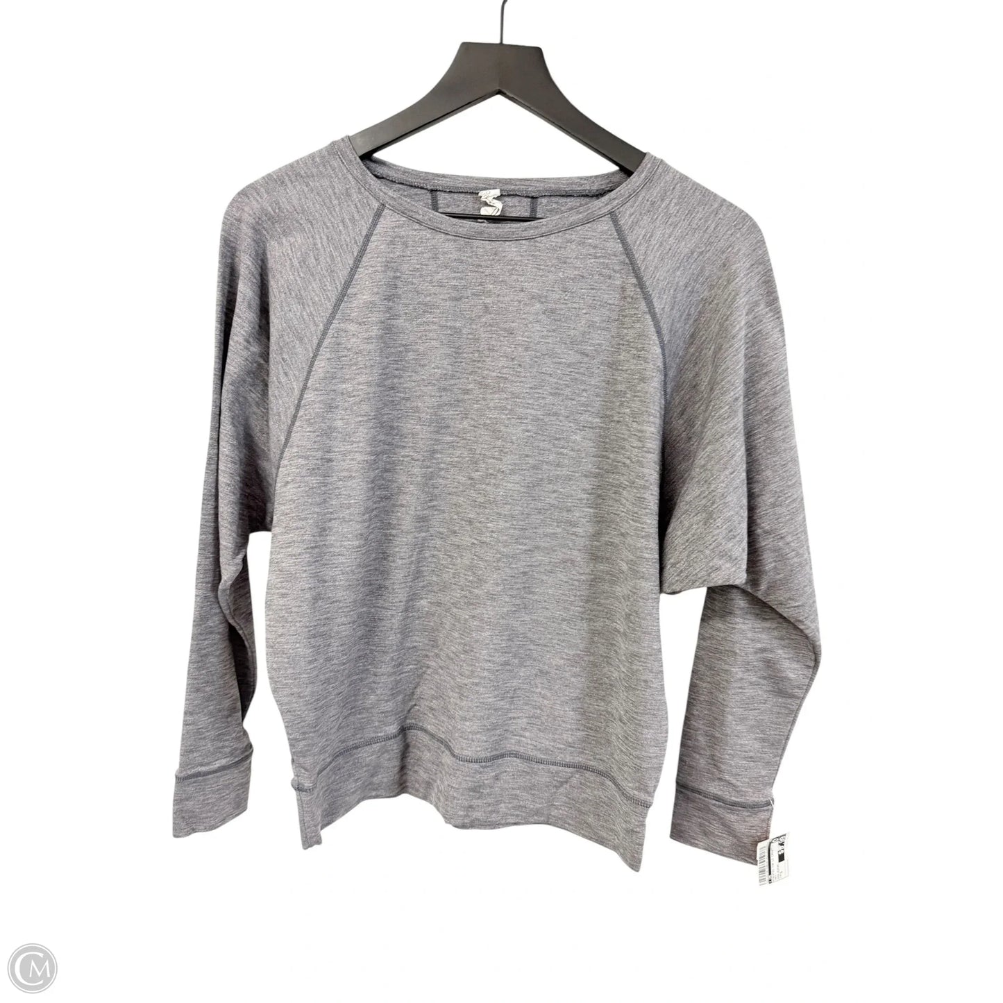 Athletic Top Long Sleeve Crewneck By Cme In Grey, Size: S
