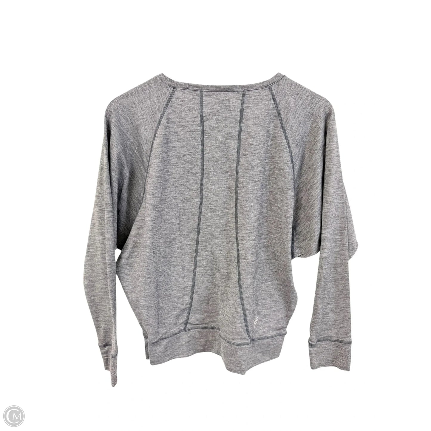 Athletic Top Long Sleeve Crewneck By Cme In Grey, Size: S