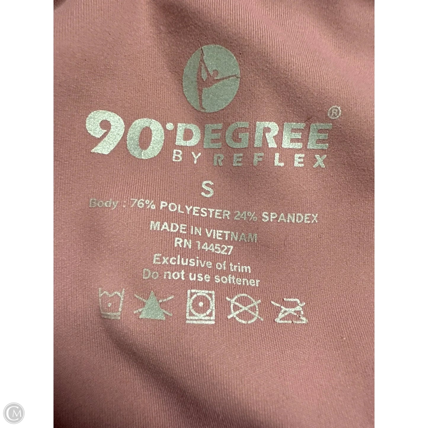 Athletic Leggings By 90 Degrees By Reflex In Pink, Size: S