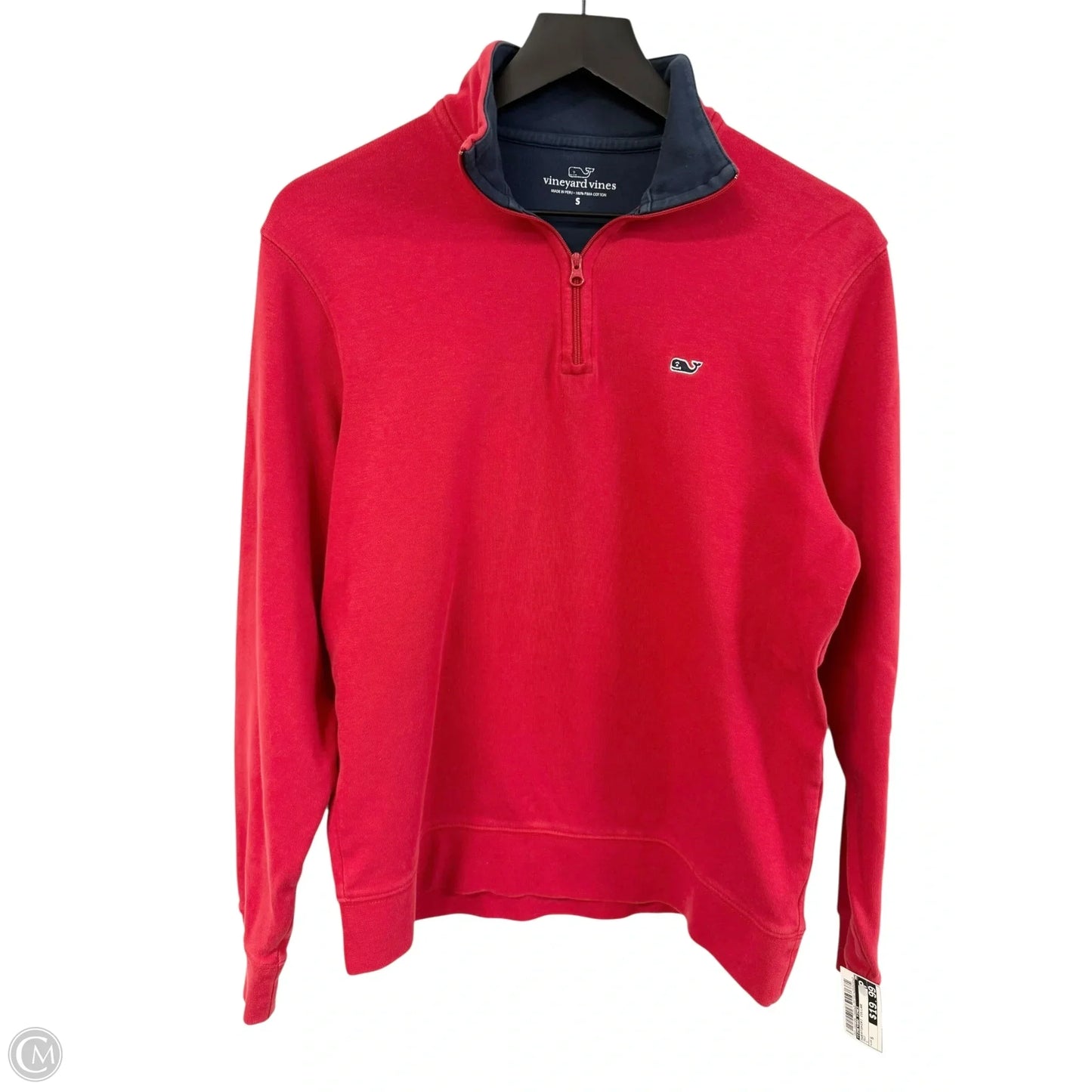 Sweatshirt Collar By Vineyard Vines In Red, Size: S