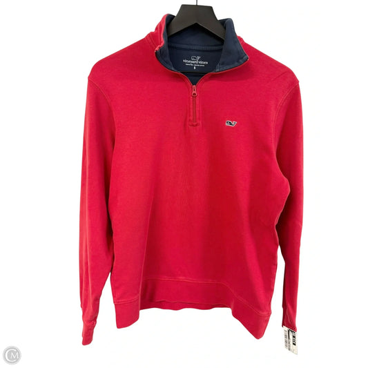 Sweatshirt Collar By Vineyard Vines In Red, Size: S