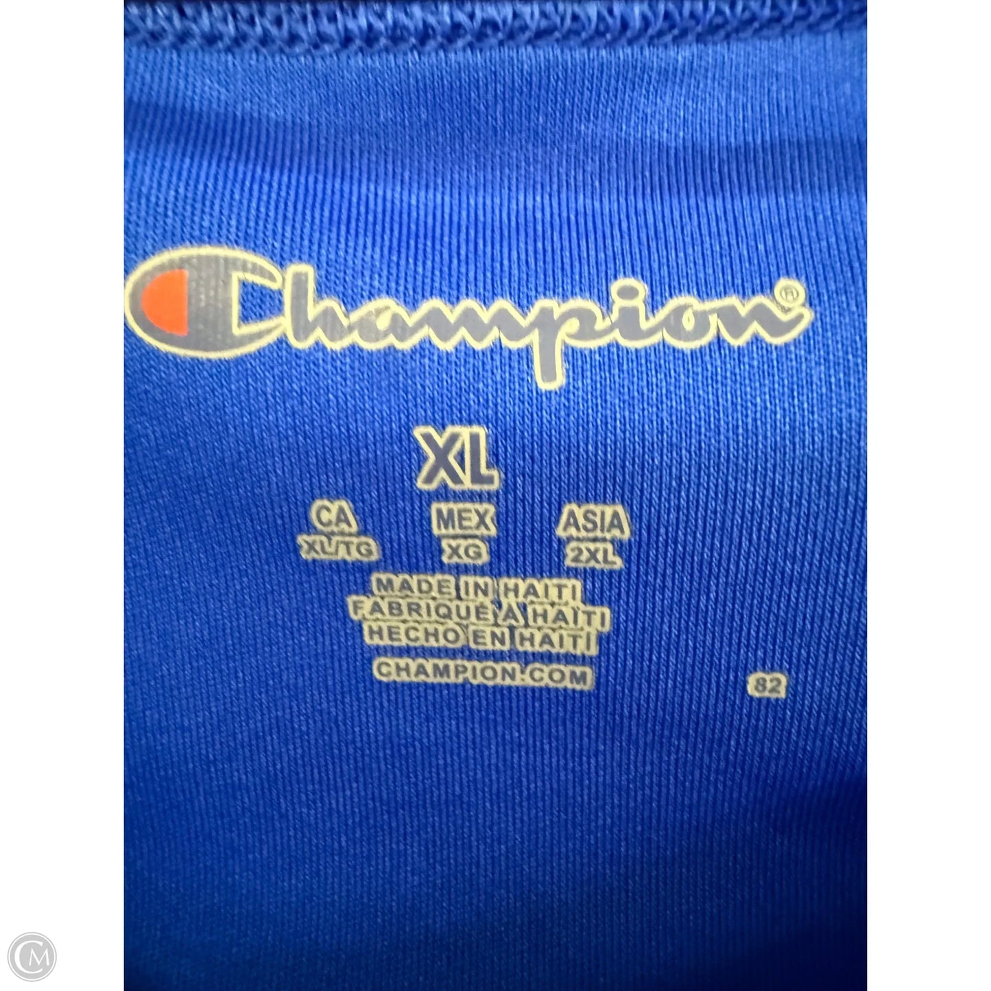 Athletic Tank Top By Champion In Blue, Size: Xl