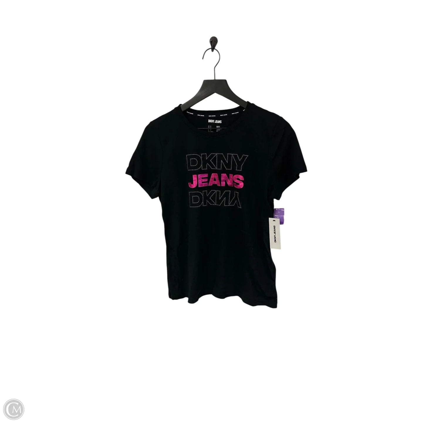 Top Short Sleeve Basic By Dkny In Black, Size: M