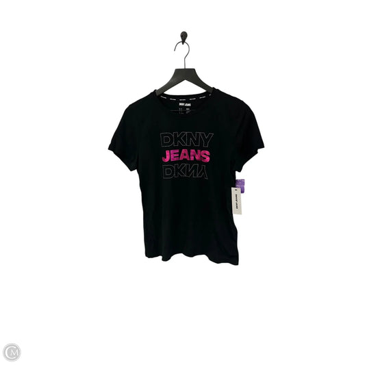 Top Short Sleeve Basic By Dkny In Black, Size: M