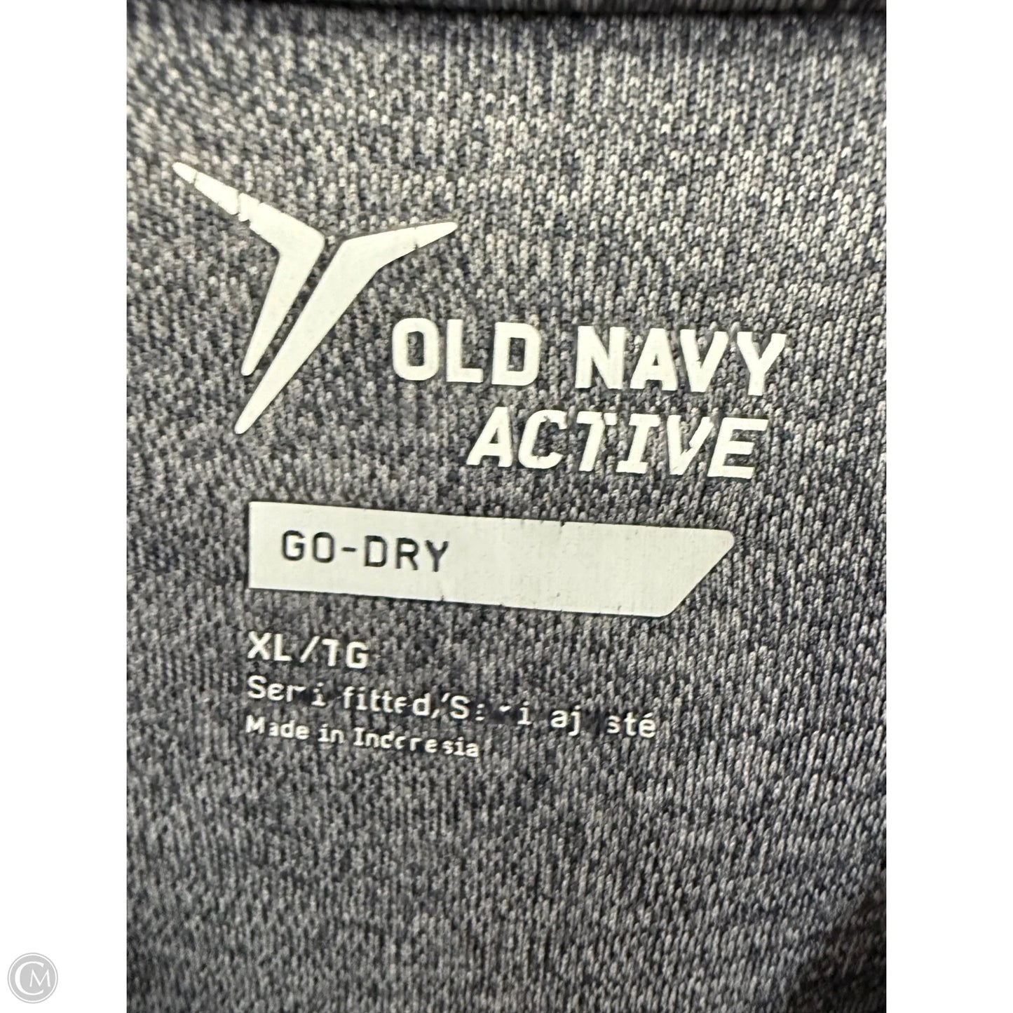 Athletic Top Long Sleeve Hoodie By Old Navy In Grey, Size: Xl