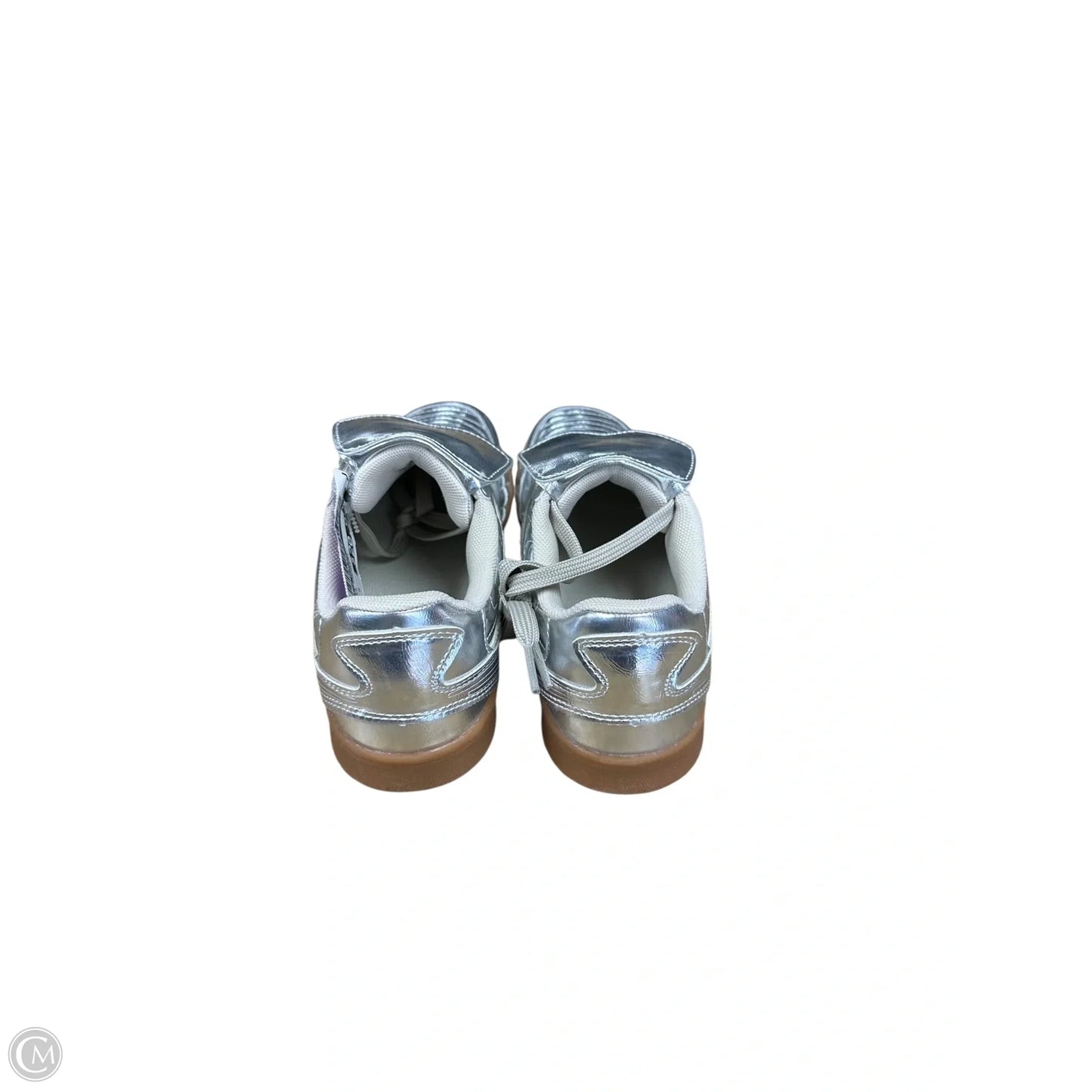 Shoes Sneakers By Steve Madden In Silver, Size: 6.5