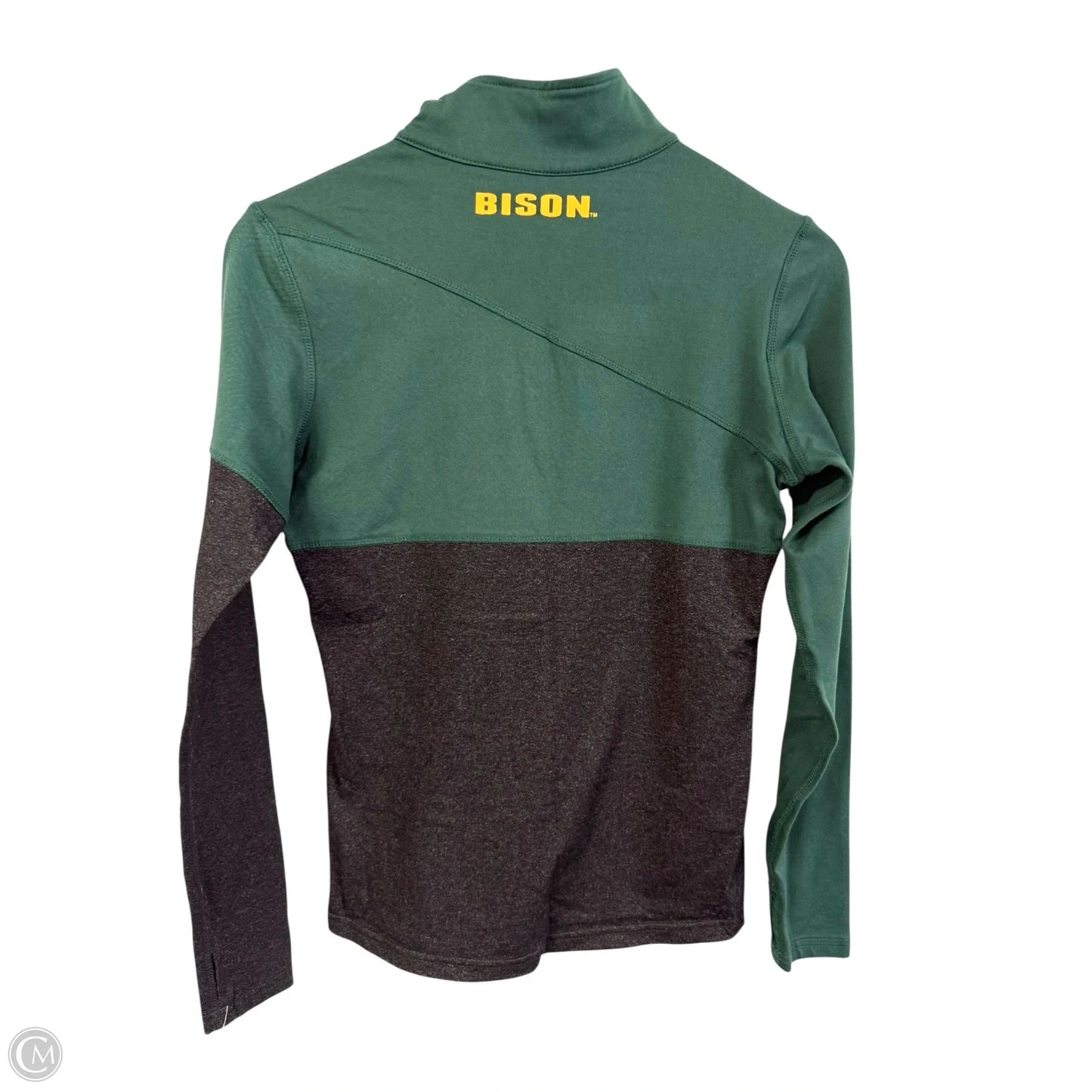 Athletic Top Long Sleeve Collar By Colosseum In Green, Size: S