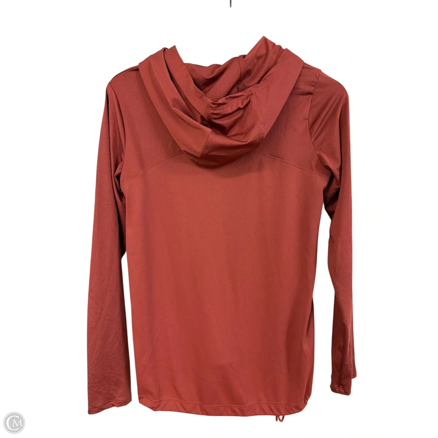 Athletic Top Long Sleeve Hoodie By Under Armour In Red, Size: S