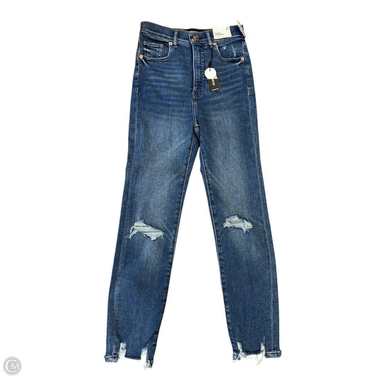 Jeans Skinny By Express In Blue Denim, Size: 0