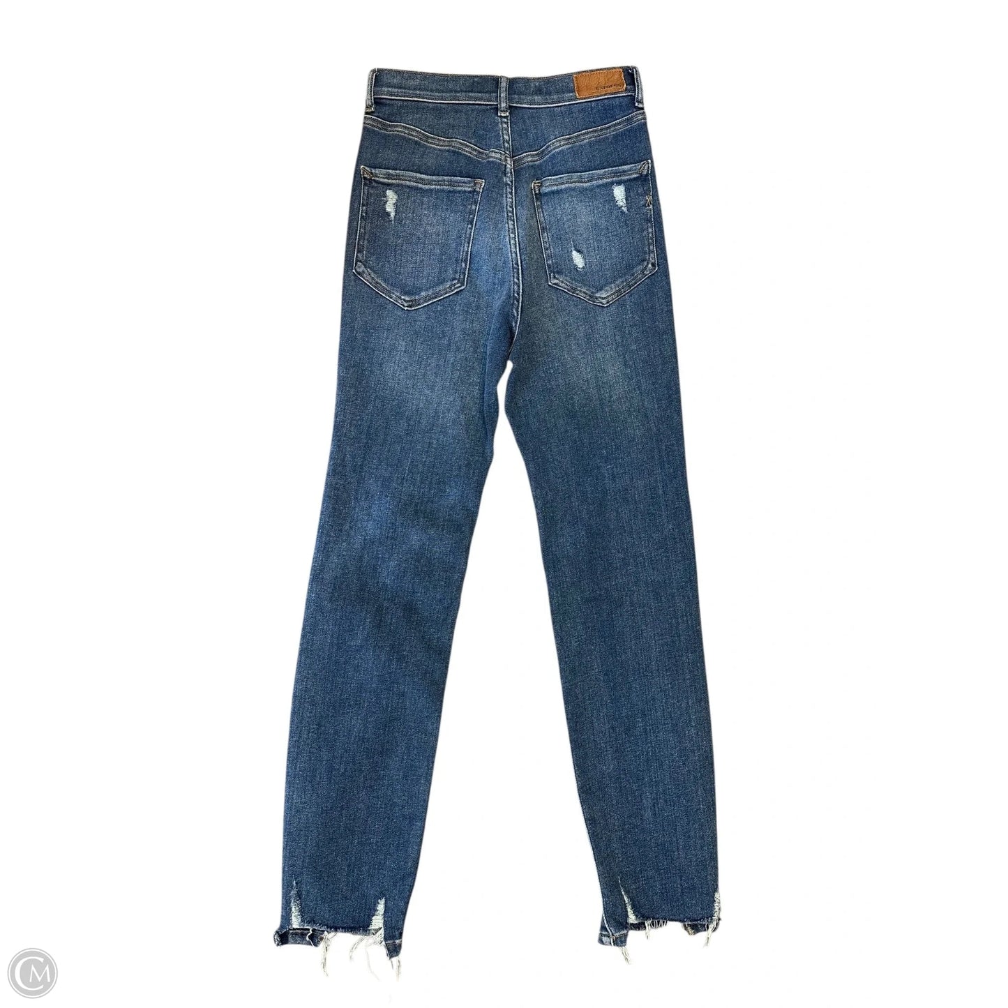 Jeans Skinny By Express In Blue Denim, Size: 0