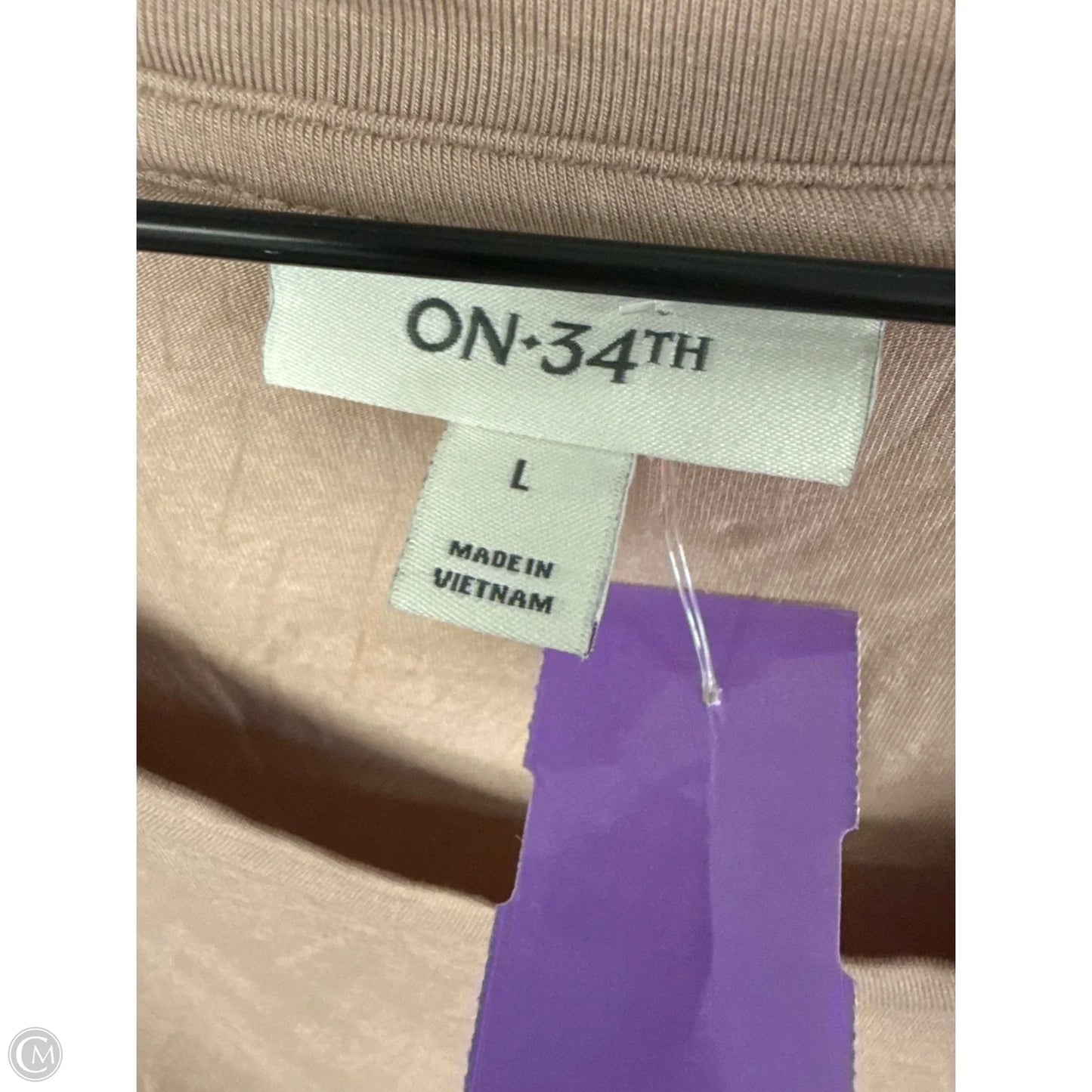 Bodysuit By Clothes Mentor In Tan, Size: L