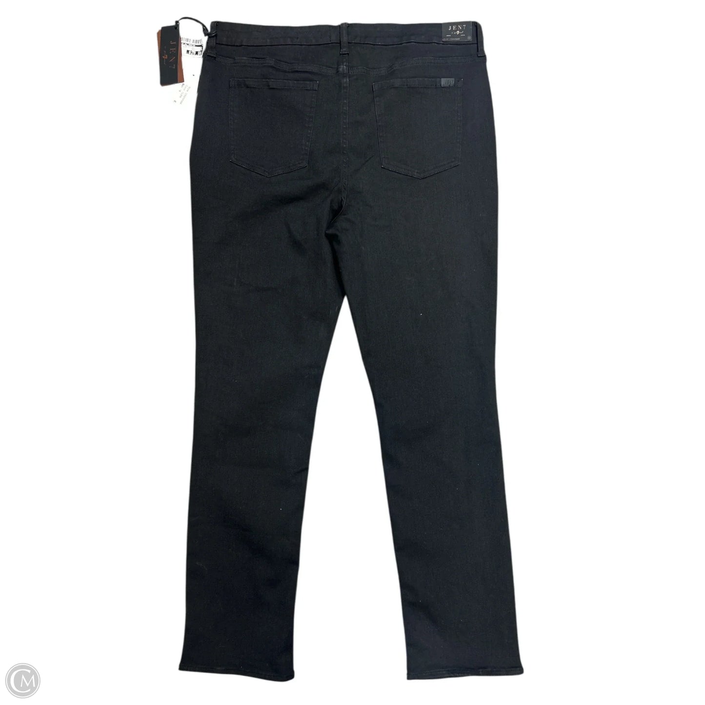 Jeans Straight By 7 For All Mankind In Black Denim, Size: 18