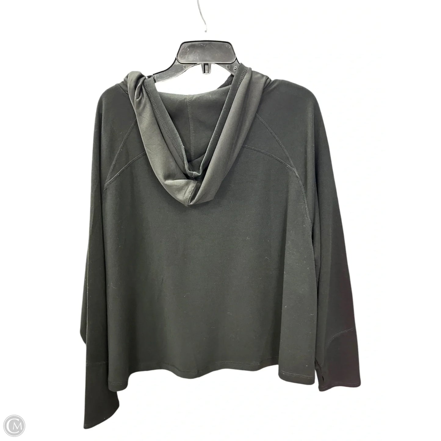 Athletic Top Long Sleeve Hoodie By Nine West In Black, Size: 1x
