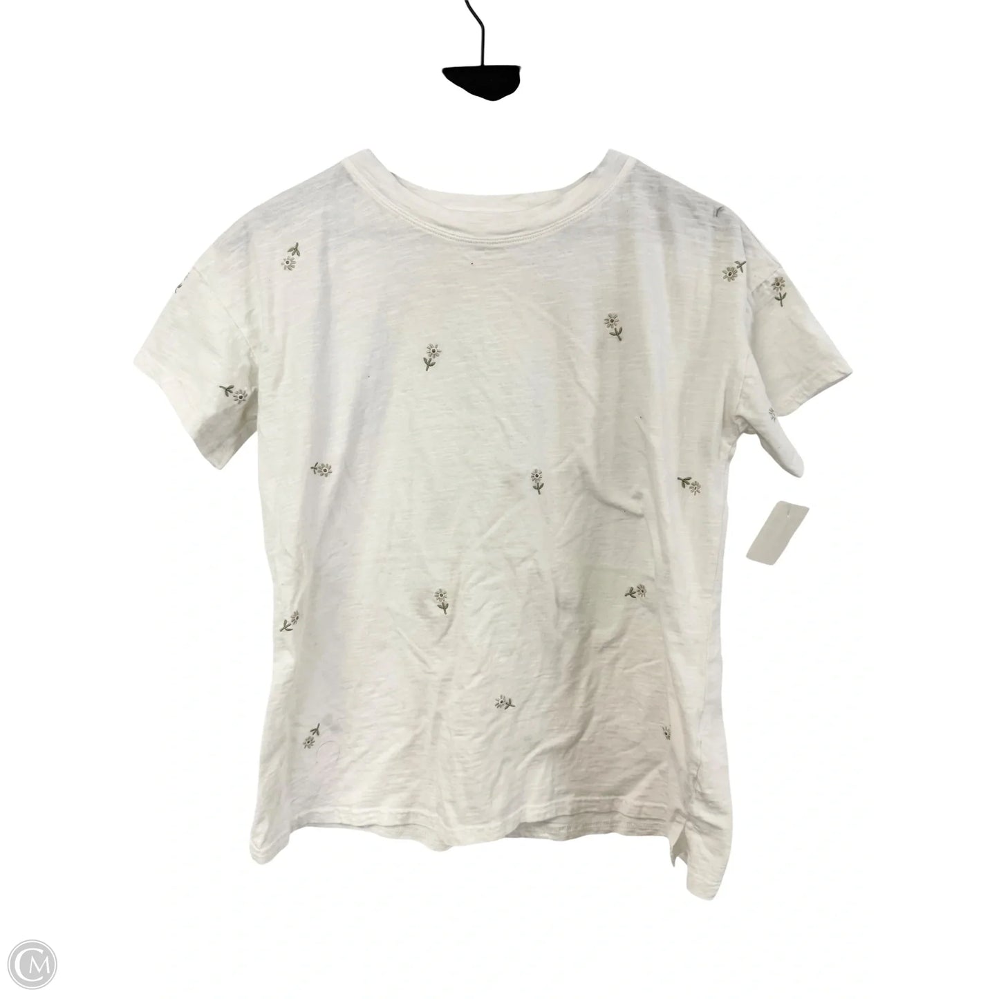 Top Short Sleeve Basic By Maurices In White, Size: M