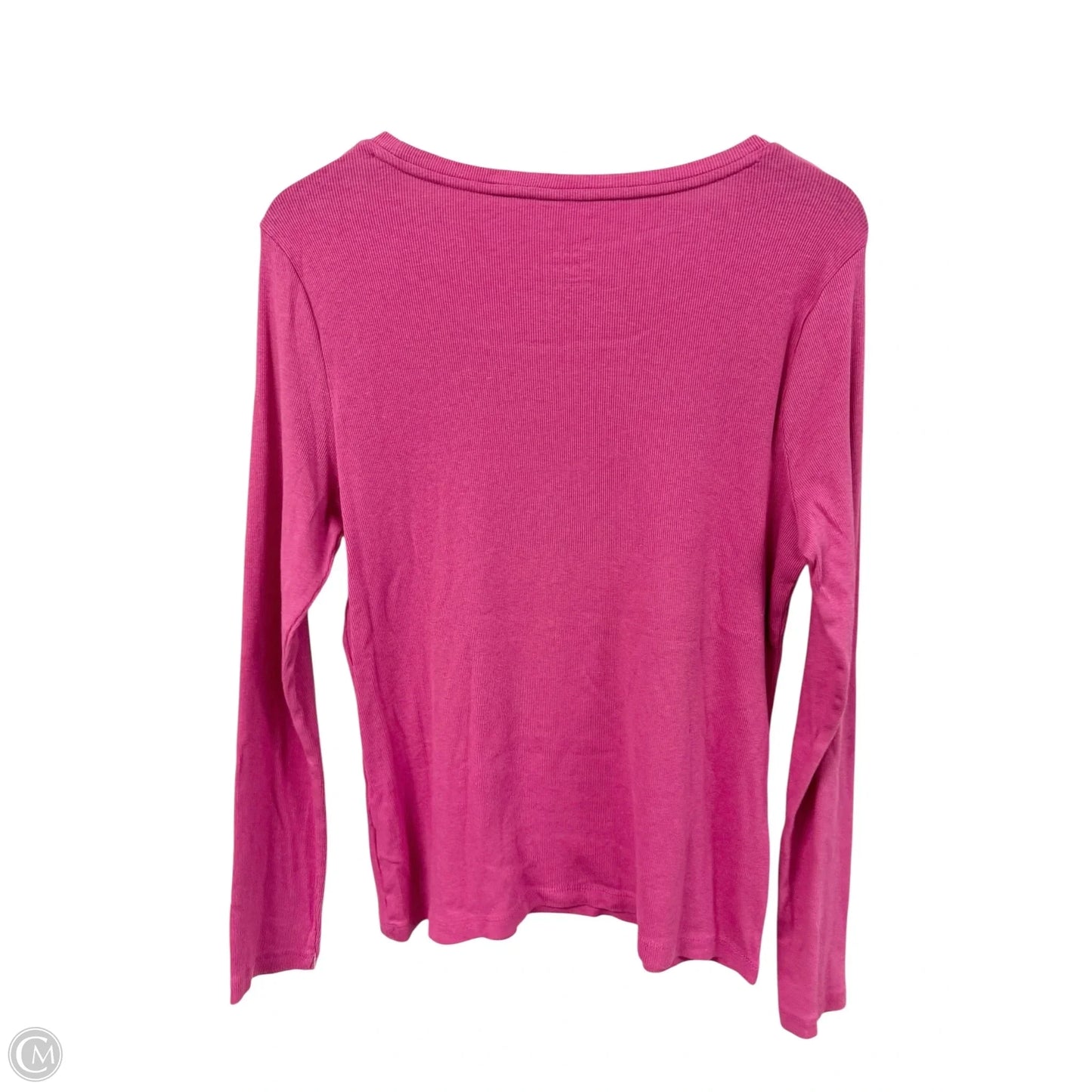 Top Long Sleeve Basic By A New Day In Pink, Size: Xl