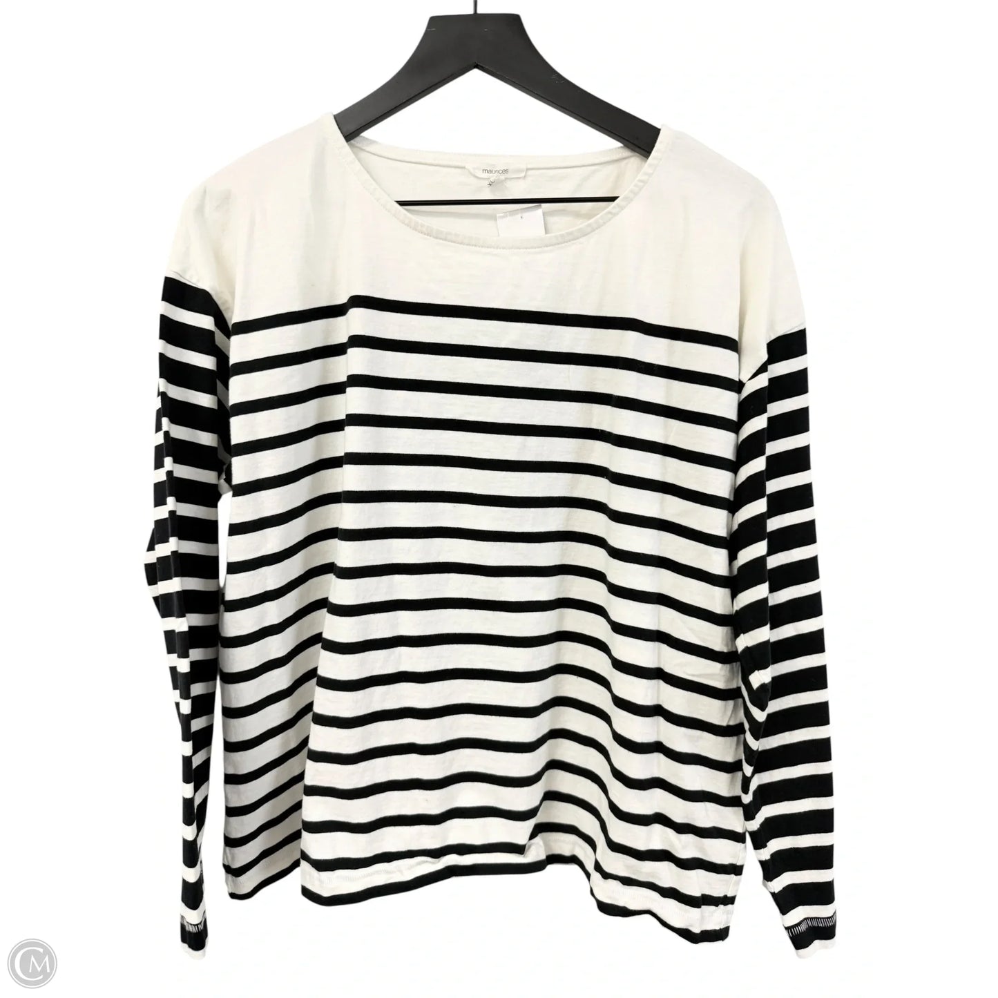 Top Long Sleeve By Maurices In Black & White, Size: Xl