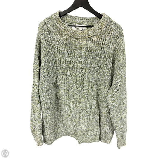 Sweater By Ava & Viv In Grey & Yellow, Size: 3x