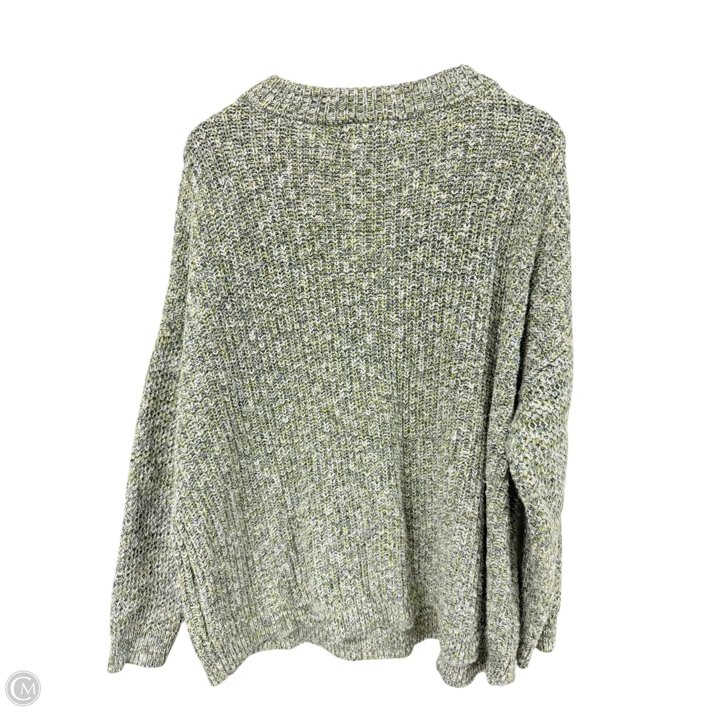 Sweater By Ava & Viv In Grey & Yellow, Size: 3x