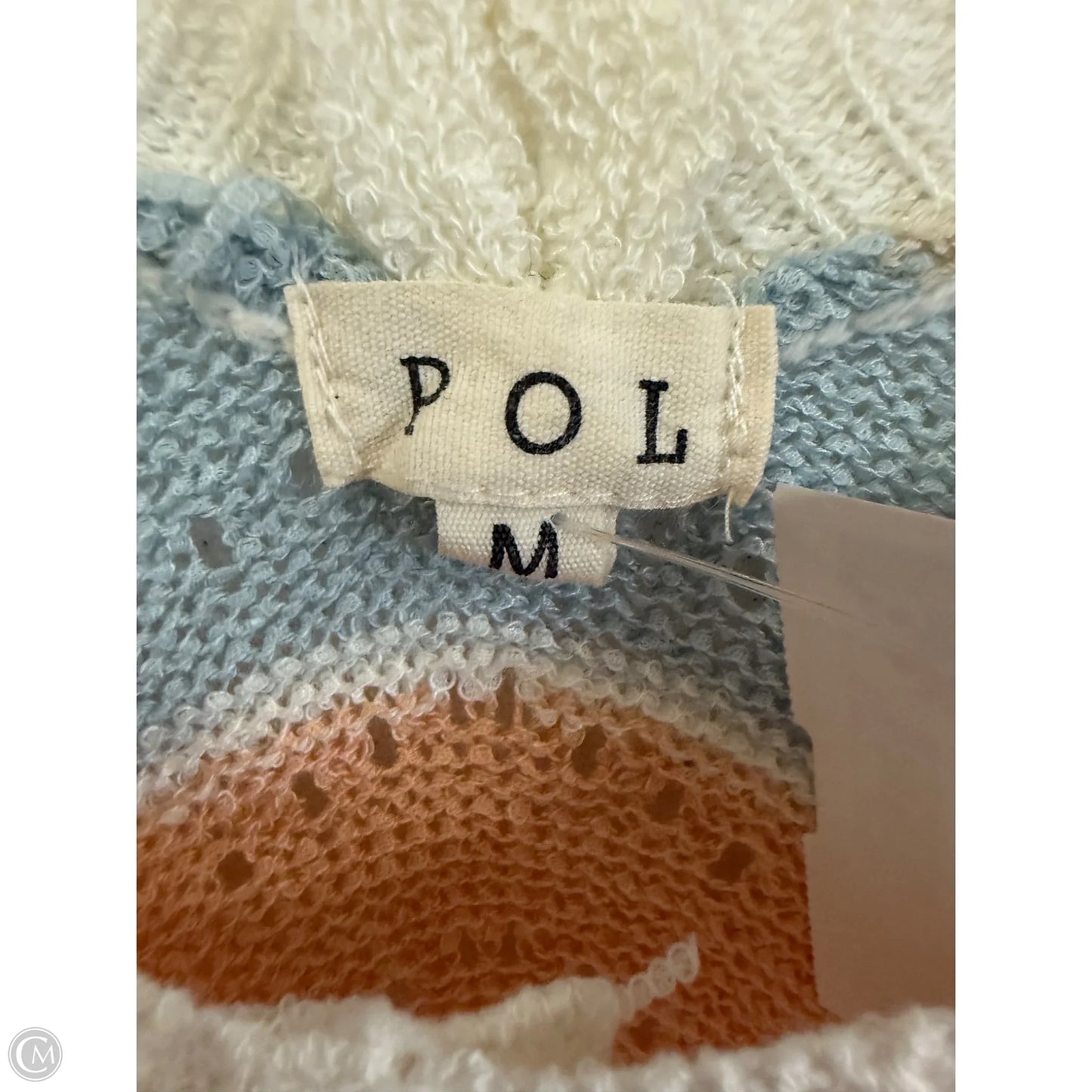 Top Long Sleeve By Pol In Multi-colored, Size: M