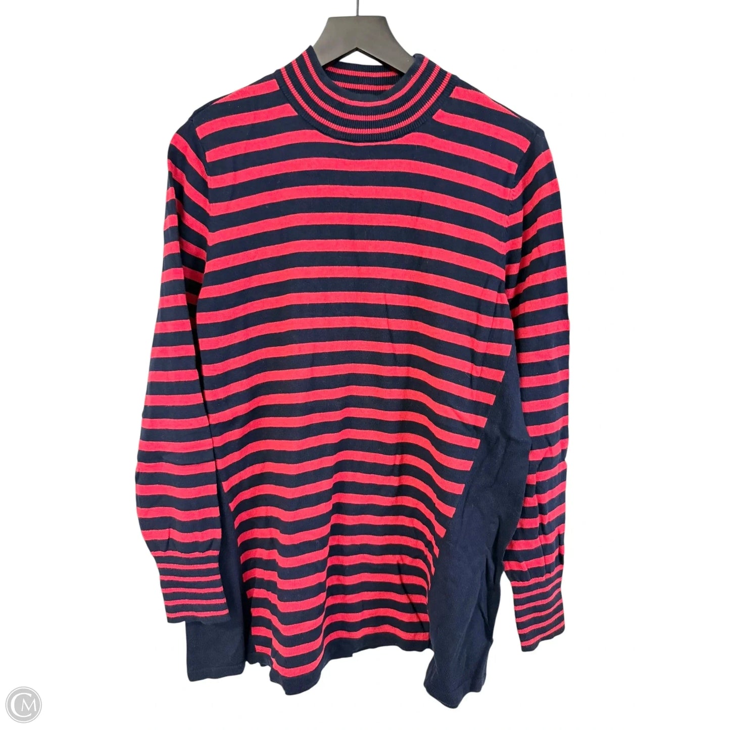 Sweater By Susan Graver In Blue & Red, Size: L