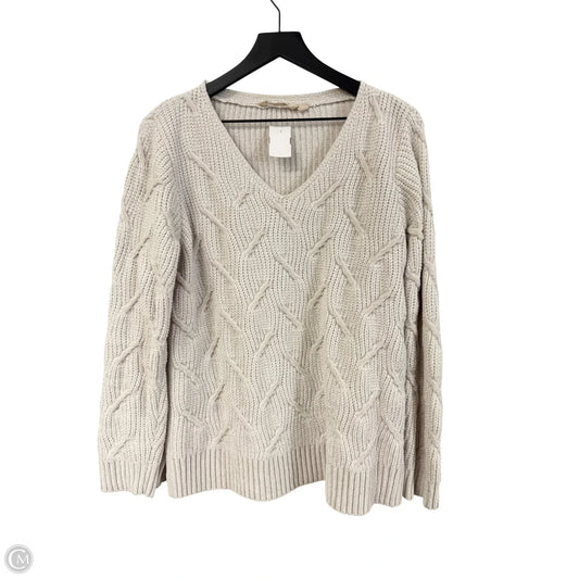 Sweater By Soft Surroundings In Cream, Size: L
