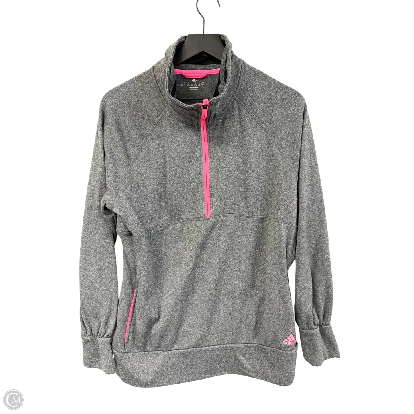 Sweatshirt Collar By Adidas In Grey, Size: Xl