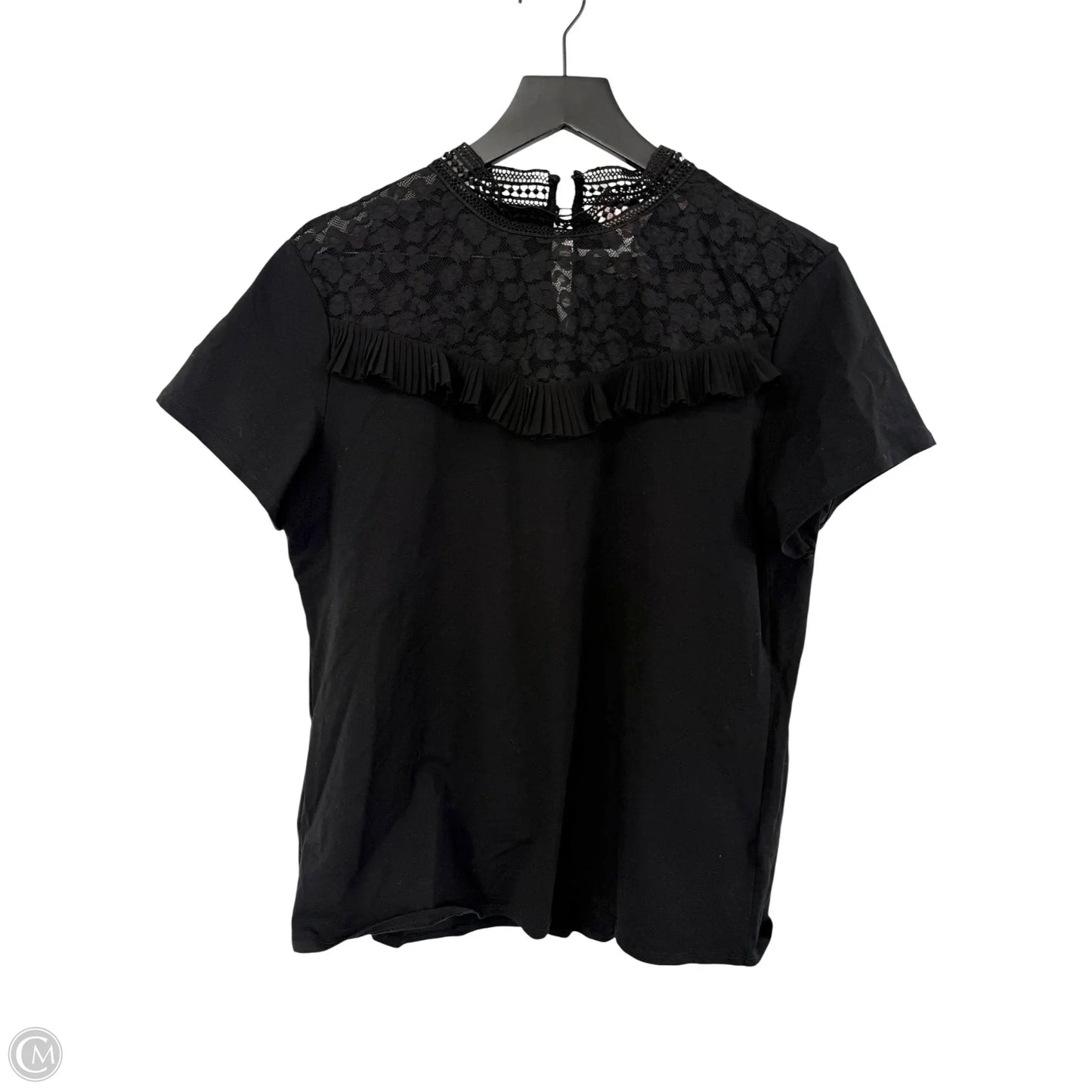 Top Short Sleeve By Ted Baker In Black, Size: 4