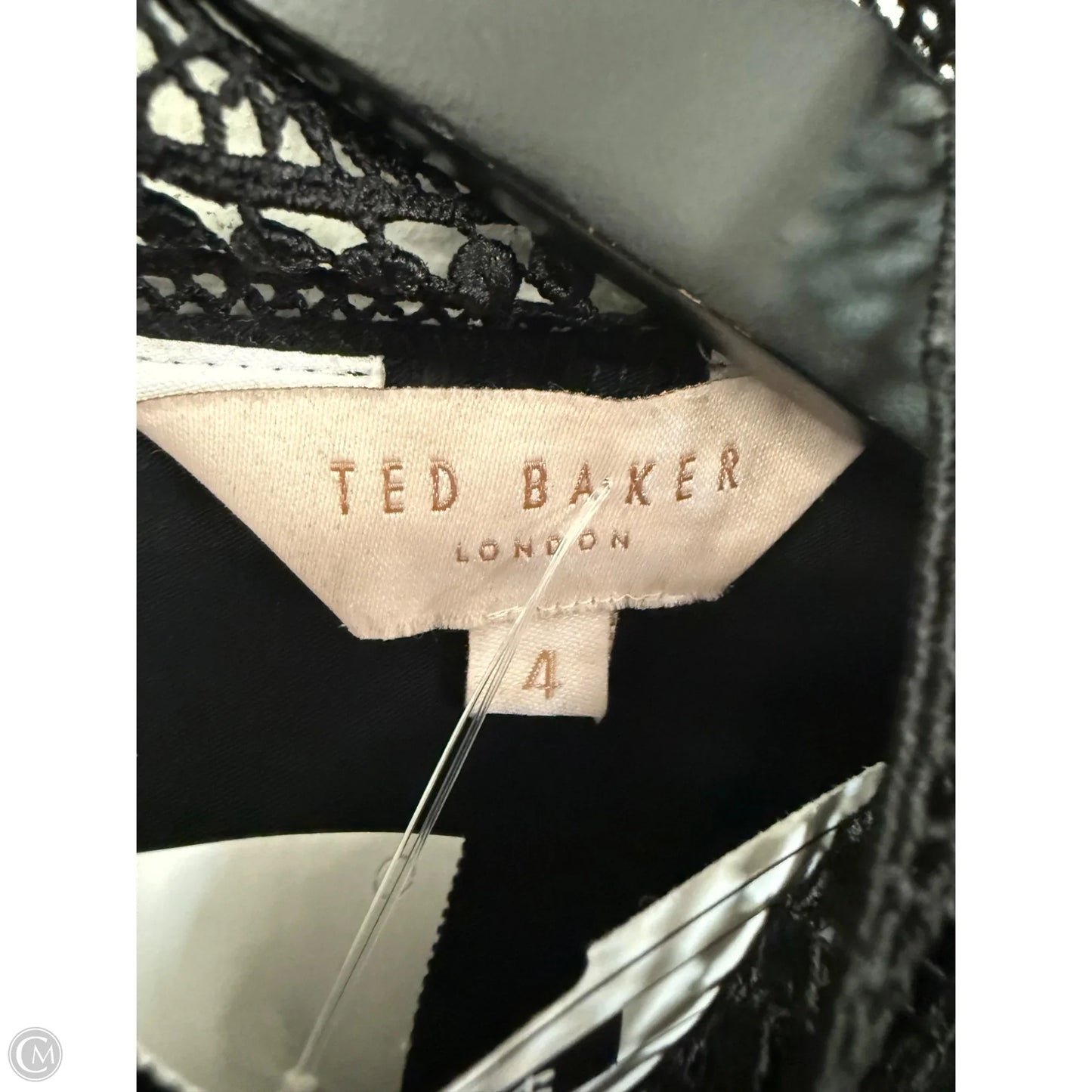 Top Short Sleeve By Ted Baker In Black, Size: 4