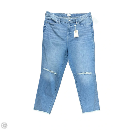 Jeans Straight By Good American In Blue Denim, Size: 3x