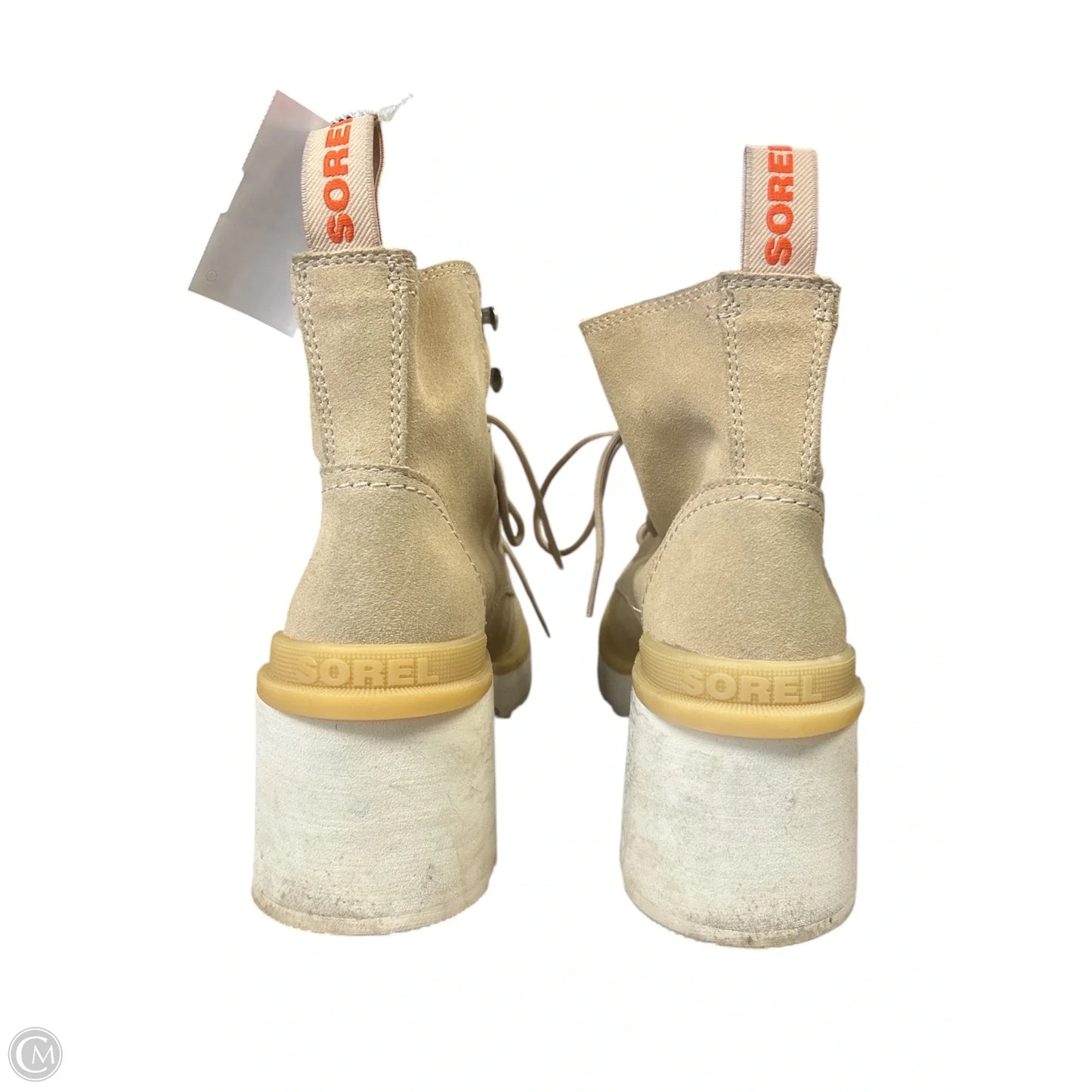 Boots Ankle Heels By Sorel In Tan, Size: 7