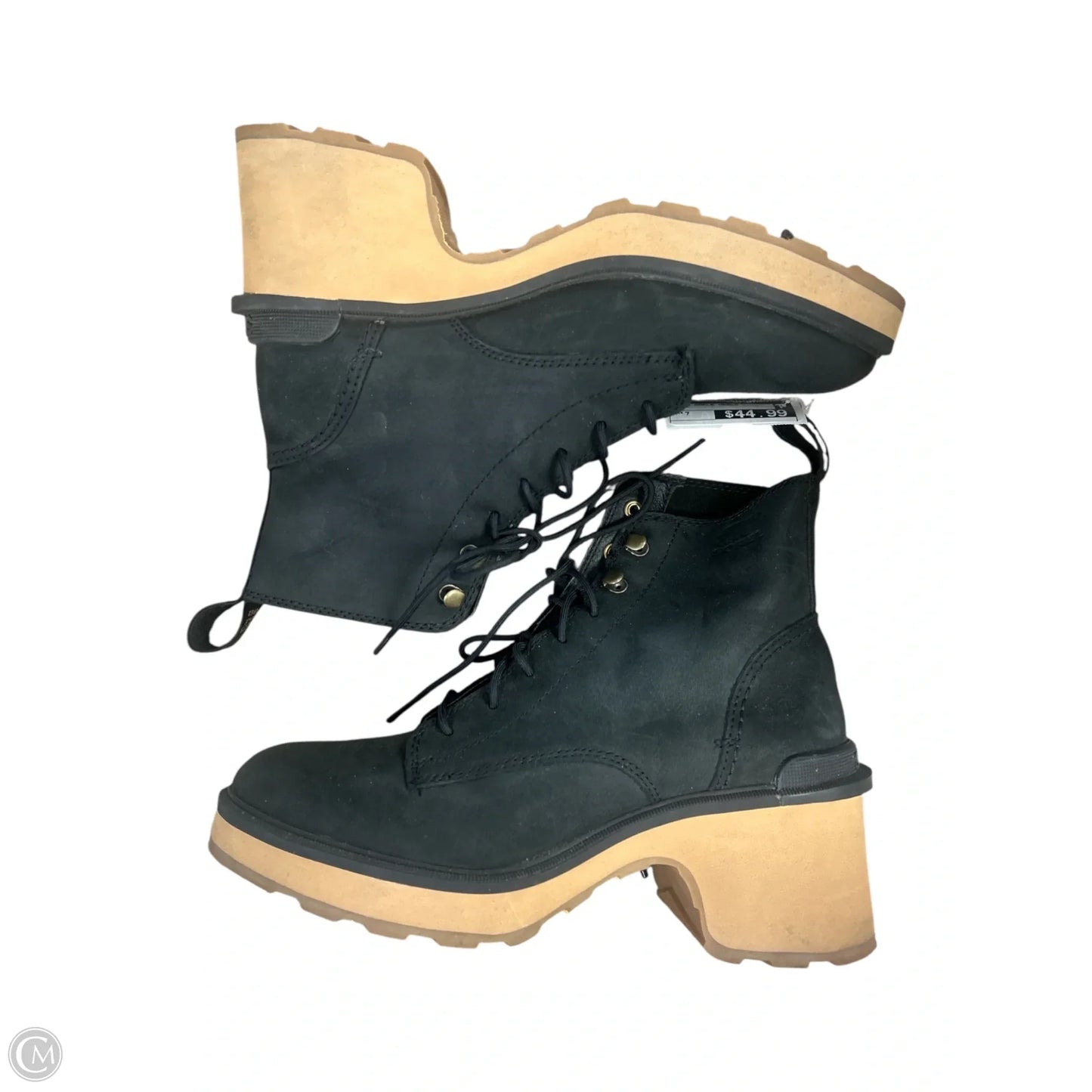 Boots Ankle Heels By Sorel In Black, Size: 7