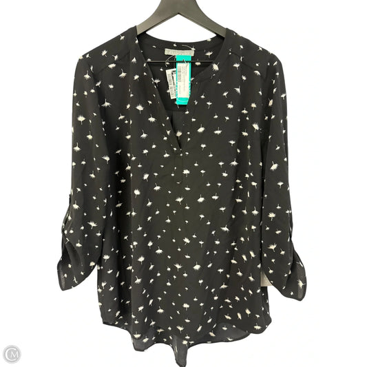 Top 3/4 Sleeve By Daniel Rainn In Black, Size: Xl