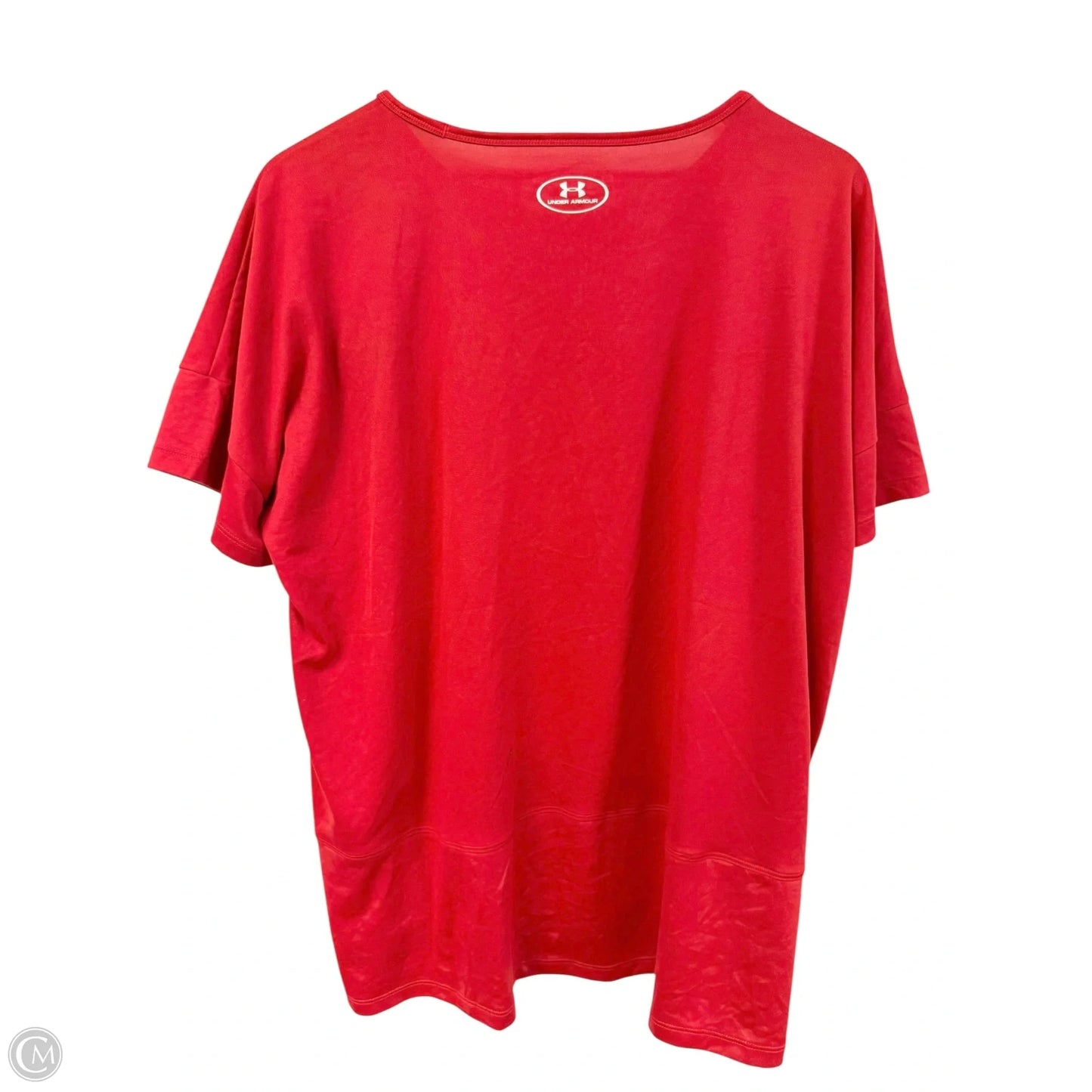 Athletic Top Short Sleeve By Under Armour In Red, Size: Xxl
