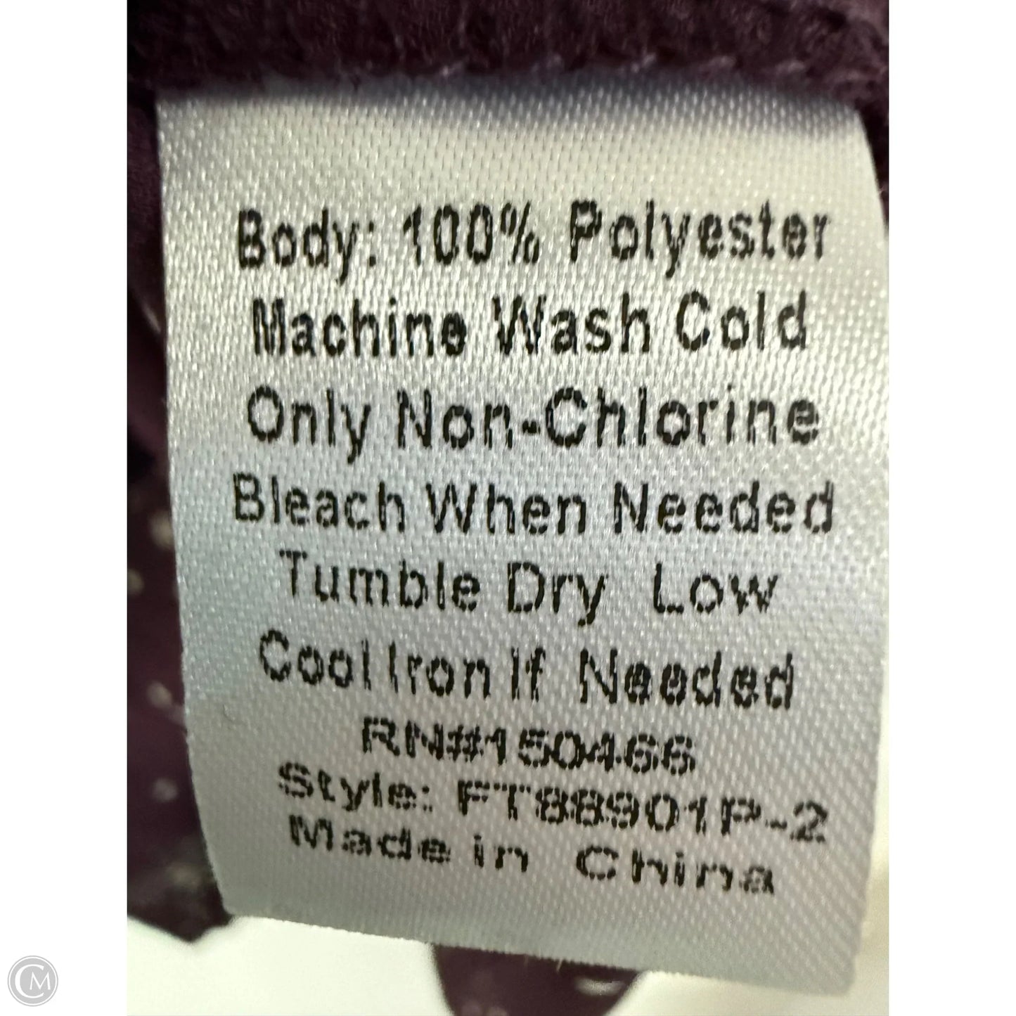 Top Short Sleeve By Clothes Mentor In Purple, Size: 1x