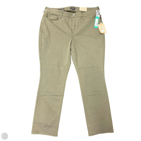 Jeans Straight By Not Your Daughters Jeans In Green, Size: 18