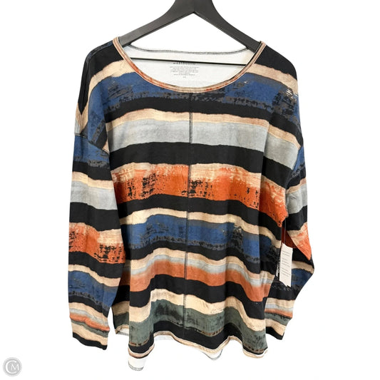 Top Long Sleeve By West Bound In Multi-colored, Size: Xxl