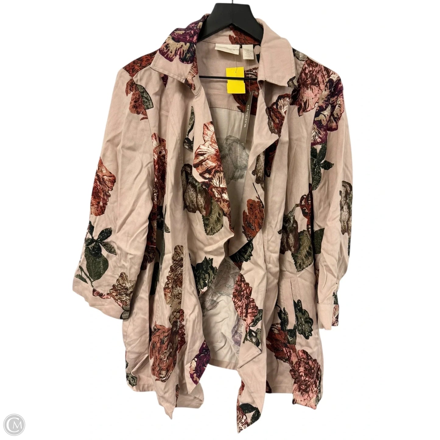 Jacket Other By Chicos In Multi-colored, Size: L