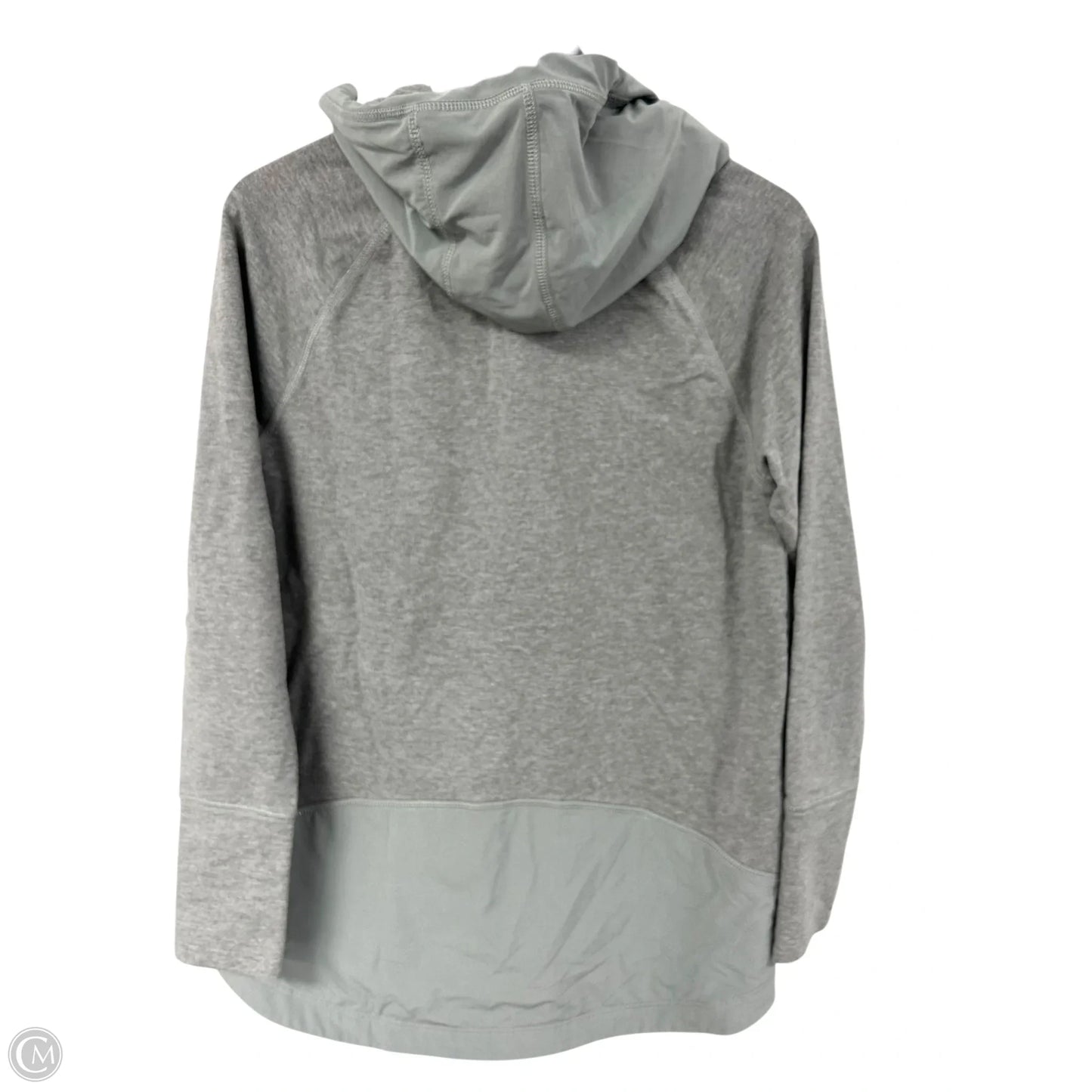 Athletic Jacket By Eddie Bauer In Grey, Size: L