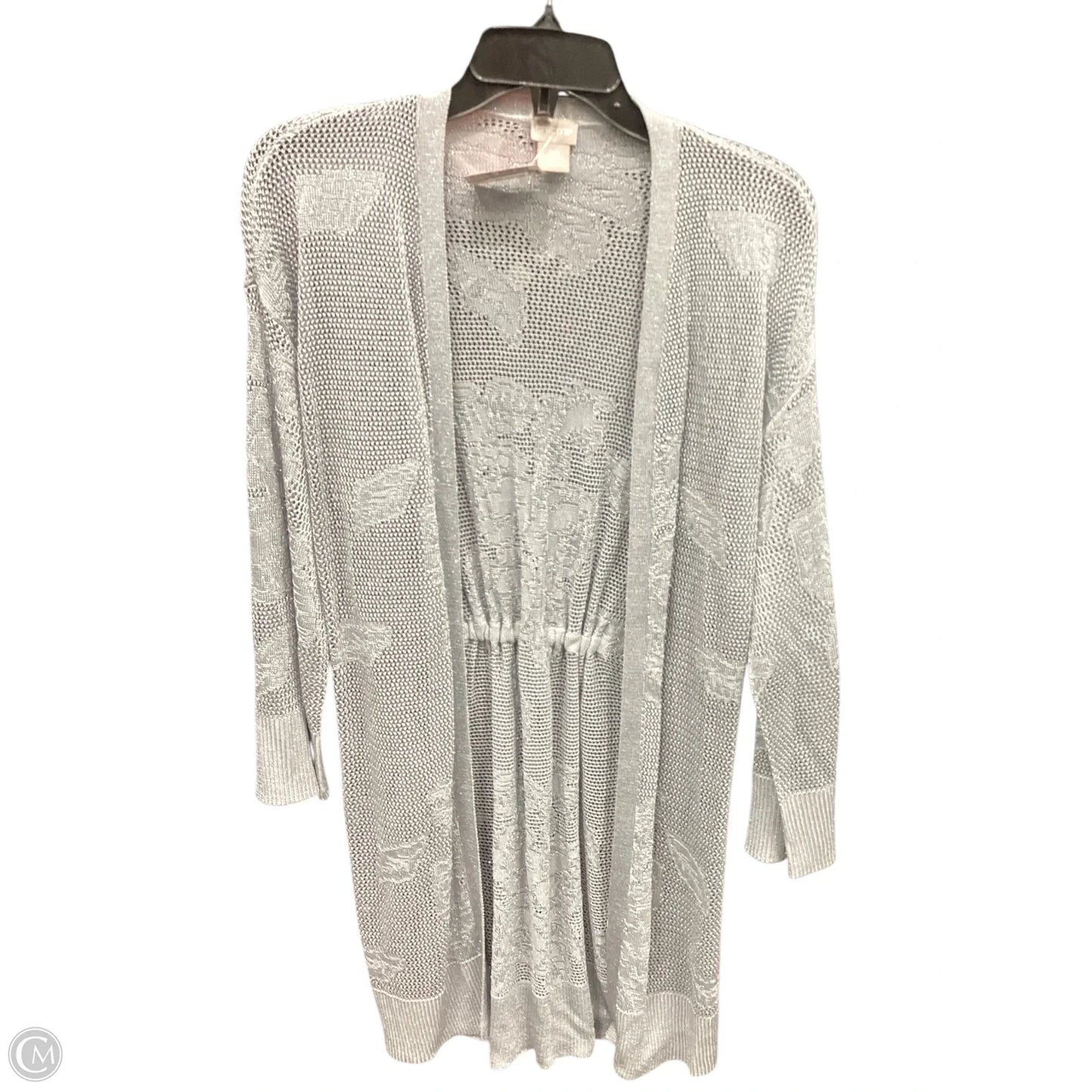 Cardigan By Chicos In Silver, Size: Xs