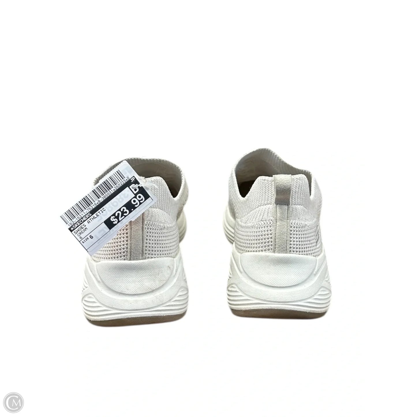 Shoes Athletic By Skechers In Cream, Size: 6