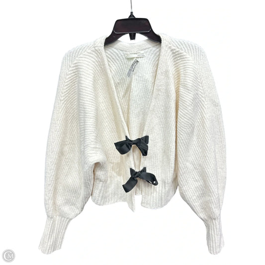 Sweater Cardigan By Anthropologie In Cream, Size: L