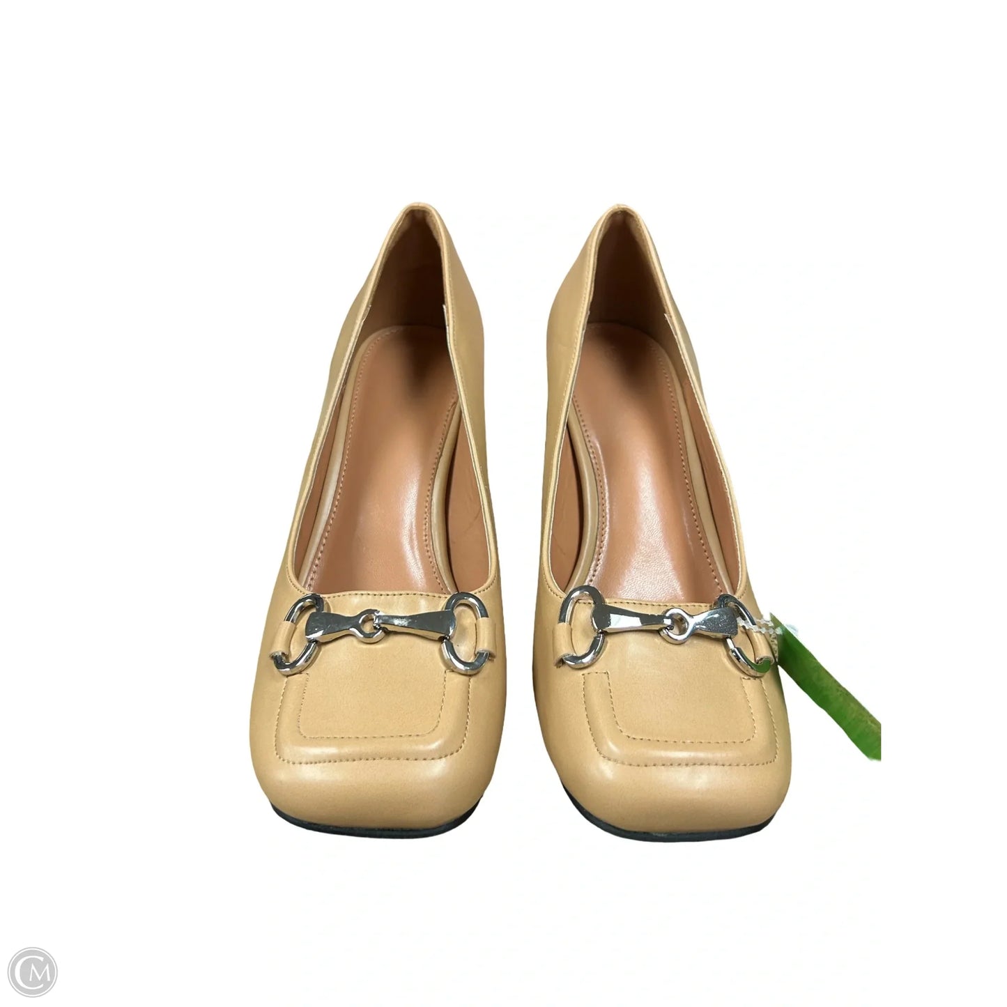 Shoes Heels Block By Clothes Mentor In Tan, Size: 8.5