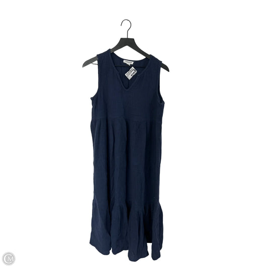 Dress Casual Midi By Beachlunchlounge In Navy, Size: L