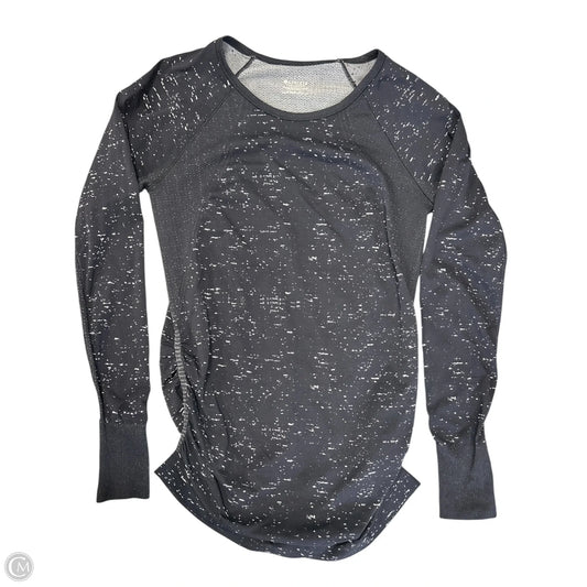 Athletic Top Long Sleeve Crewneck By Athleta In Black, Size: L