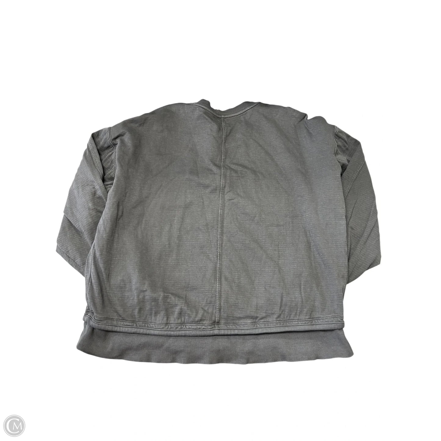 Athletic Top Long Sleeve Crewneck By Athleta In Grey, Size: M